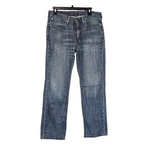 Levi’s Mens 514 32x30 Straight Leg Medium Wash Denim Blue Jeans